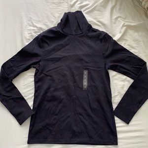 NWT Uniqlo Navy Cotton Turtleneck Size Small